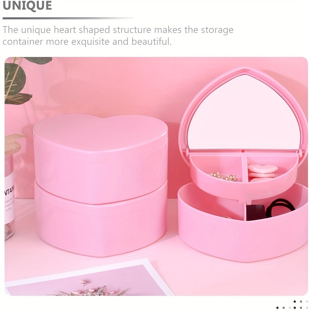 6pcs Heart-Shaped Jewelry Box Set
